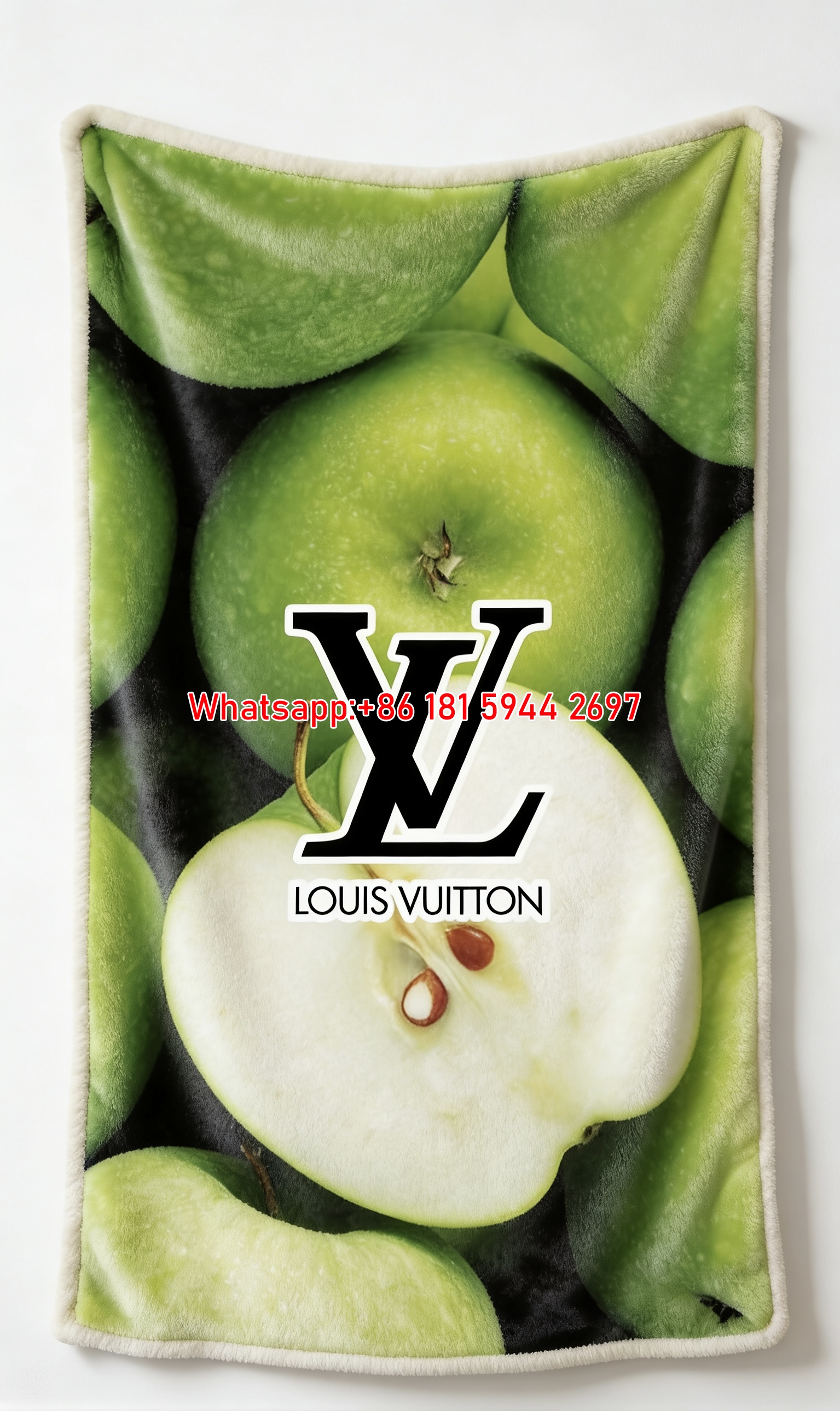 Green Apple LV Blanket Fresh LV Apple Throw 135
